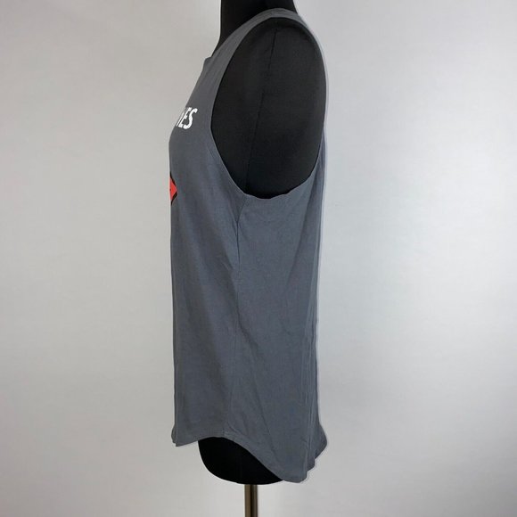 Bravado Juniors L (11/13) The Rolling Stones Graphic Band Tank Top Rounded Hems - Picture 6 of 11